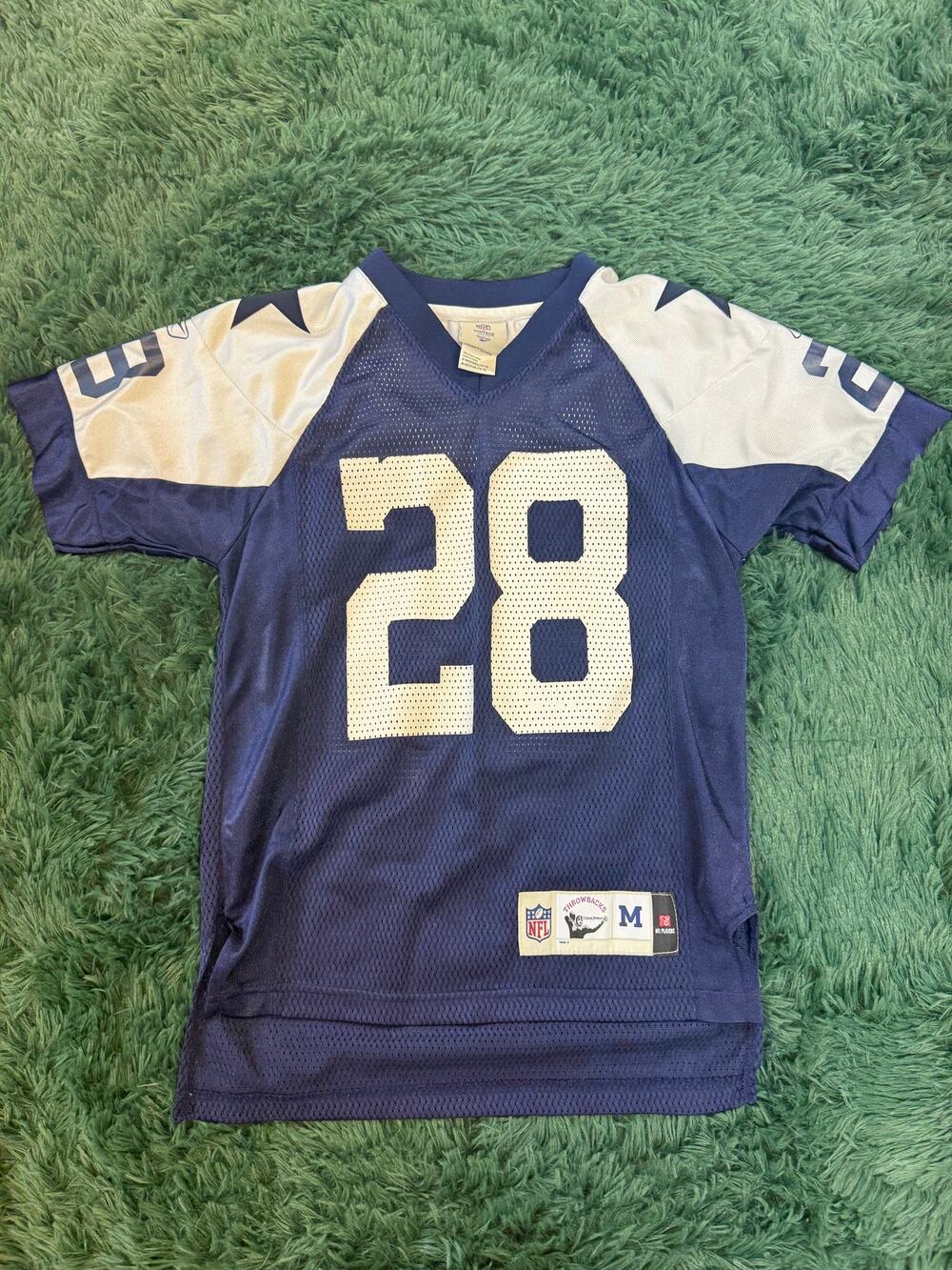 Y2K Youth NFL Dallas Cowboys Felix Jones Blue Jersey Sz Medium